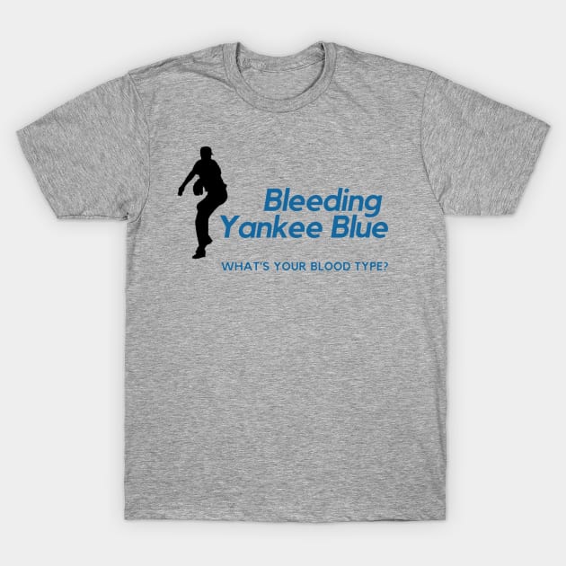 BYB Silhouette Design on Gray T-Shirt by Bleeding Yankee Blue